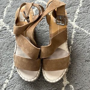 Dolce Vita Shayla Espadrille Wedge Sandal - Women's - Beige Suede